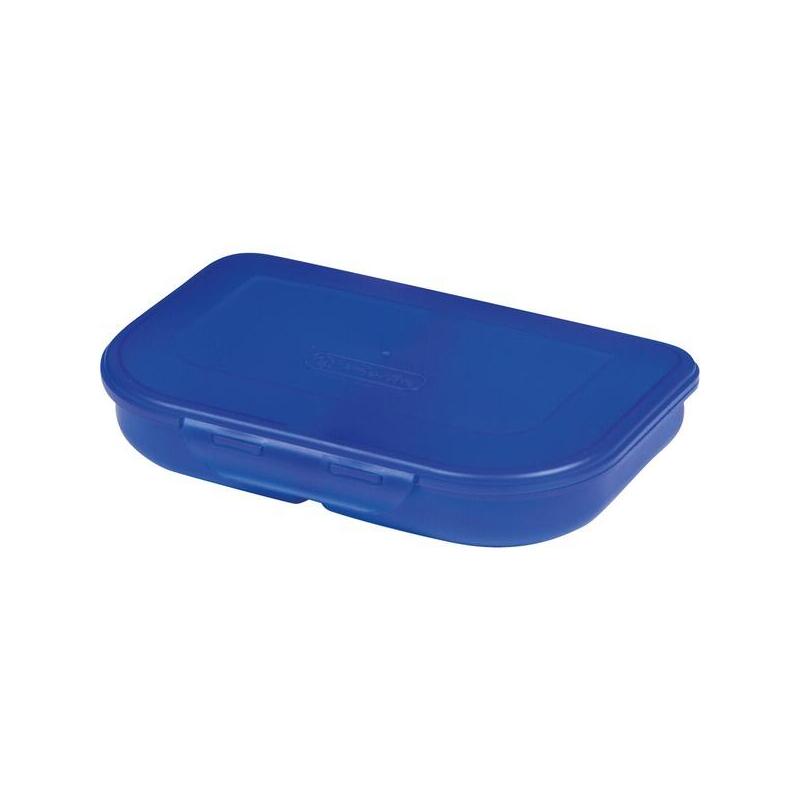 Herlitz Lunch Box Blue 23X15,5X4CM 2 Pieces Closure a Presión