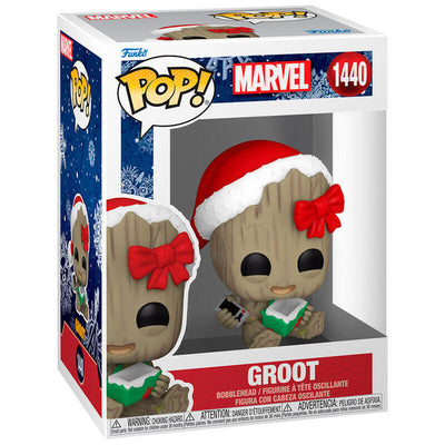 Figure Pop! Marvel Groot With Present — image 1