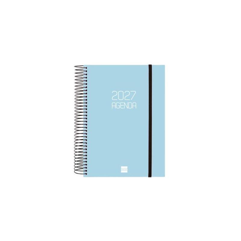 Finocam Planner Espiral Opaque E10-155X212MM 1DP Cover Pp Celeste 2027