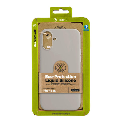 Muvit Case Recycletek Liquid Silicone Apple Iphone 16 Nude — image 1