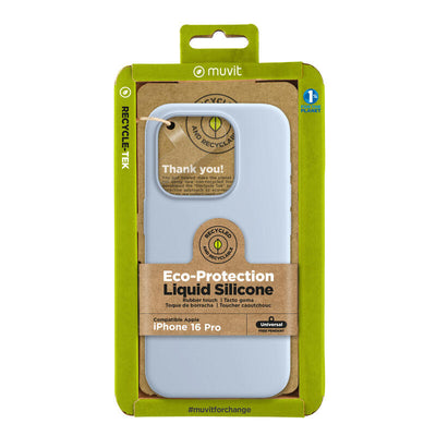 Muvit Case Recycletek Liquid Silicone Apple Iphone 16 Pro Blue Cielo — image 1
