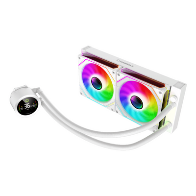Gamemax CPU Liquid Cooler Iceburg 240 Digital White — image 1