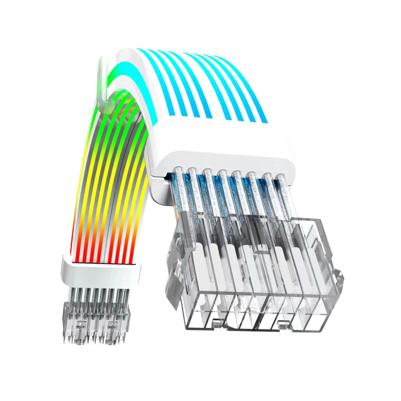 Gamemax PSU Extension Cable VGA CPU 2X8PIN-B White