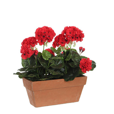 Geranio Pvc Red Jardinera Balcon 29X13X40CM — image 1