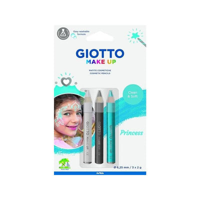 Giotto Make Up Princess Pack With 3 Pencils Cosmetics Tematica Princesa - Se Lava With Water - Dermatologicame — image 1