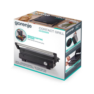 Gorenje GCG2000M Multifunctional Grill, Removable Non-stick Plates, Black — image 1
