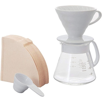Hario V60 Dripper Porcelana & Range Server Set XVDD-3012W — image 1