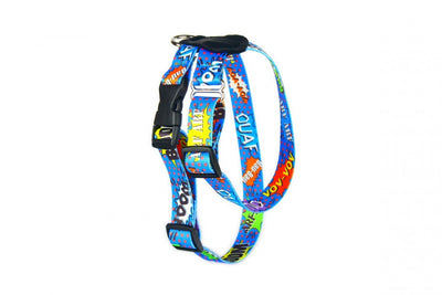 Harness With Leather – Blue Graffiti