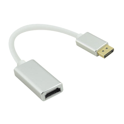 Helos Adapter DisplayPort Male/ HDMI Female Premium 4K, Silver — image 1