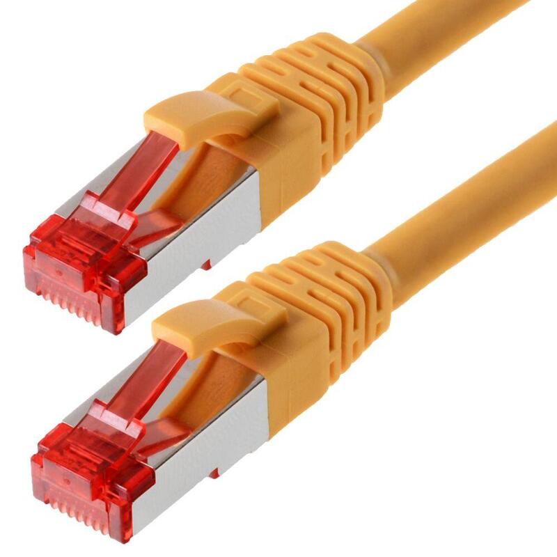 Helos Network Cable S/FTP CAT.6 Yellow 5,0M