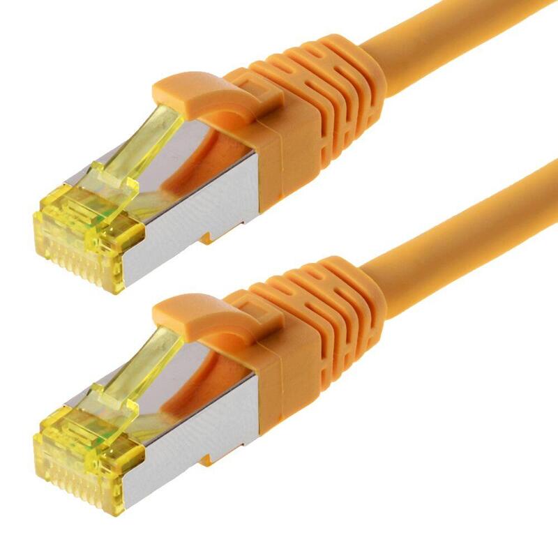 Helos Network Cable S/FTP CAT.6A Yellow 15,0M