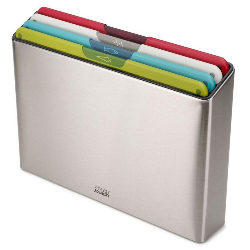 Joseph Folio Icon Steel 4-PC Multic.chopping Board Set
