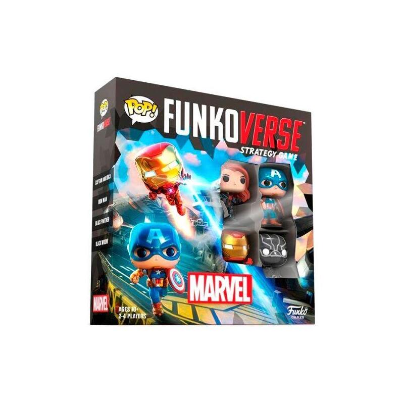 Set Escritorio Espaol Pop Funkoverse Marvel 4FIG