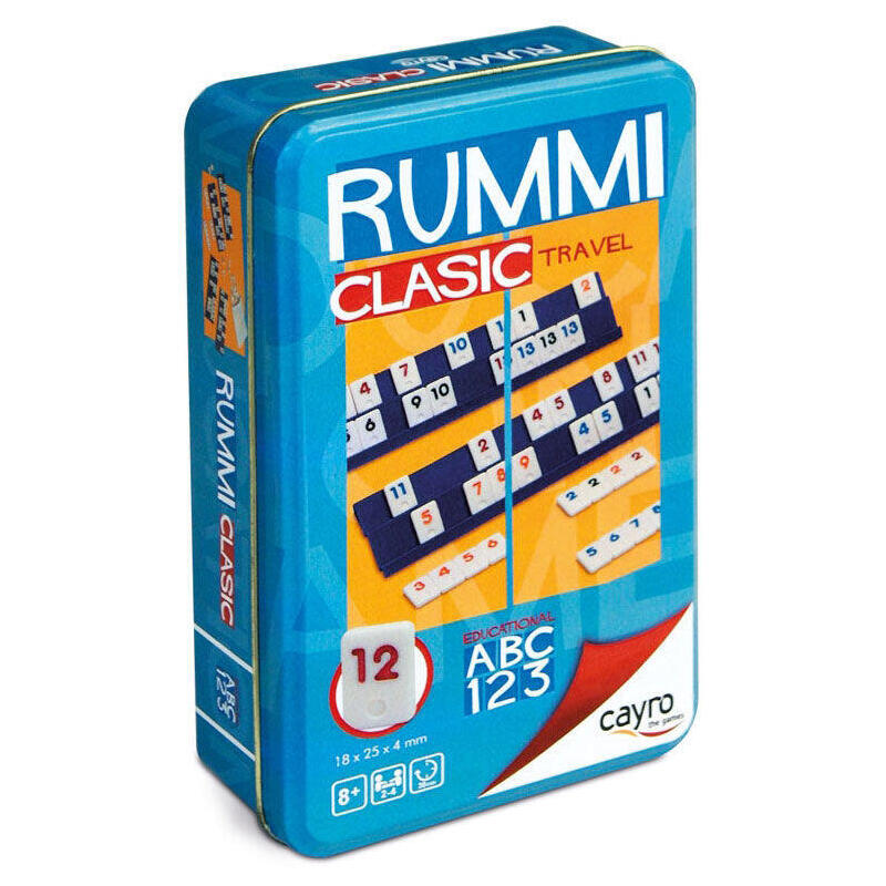 Set Rummi Travel Caja Metalica