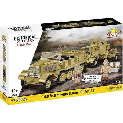 Klocki SD.KFZ.8 Towing 8.8CM Flak 36, 975 Elementów — image 1