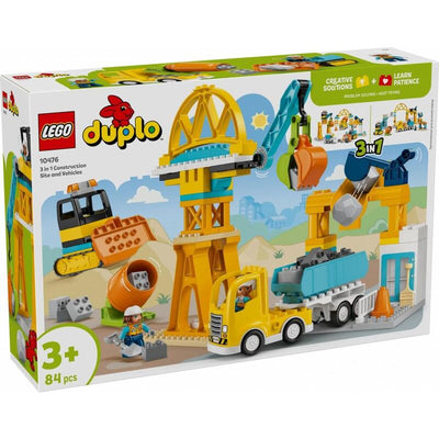 Lego 10476 Duplo Town Baustelle With Baufahrzeugen - 3-IN-1-SET 10476 — image 1