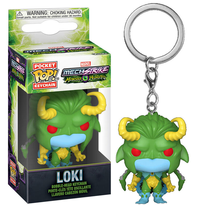 Keyring Pocket Pop Marvel Monster Hunters Loki