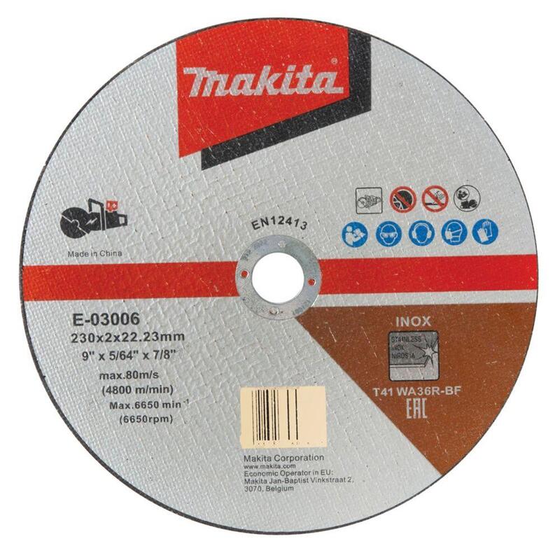 Makita E-03006 Drive Corte 230X1,9MM Inox