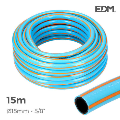 EDM Hose Garden Anti-torsion Professional Ø Indoor 15MM Ø Outdoor 20MM (5/8) - Roll 15M — image 1