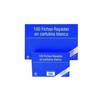 Mariola Ficha Rayada 215X160MM Cartulina 180GR White Paquete 100 Nº5 — image 1