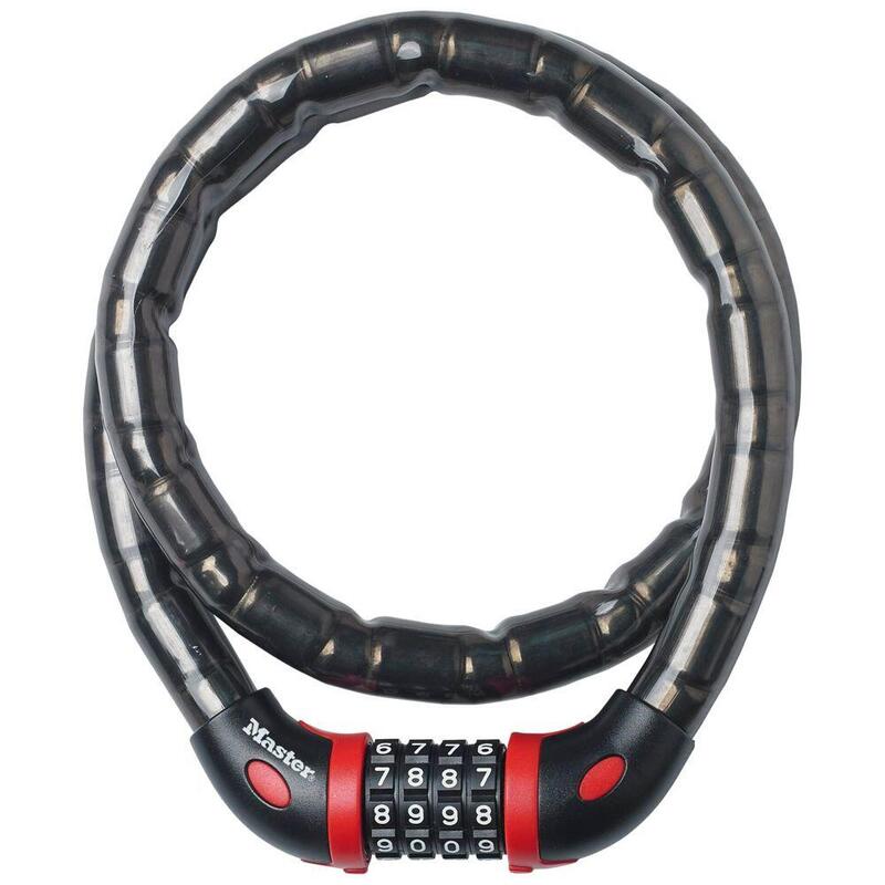 Masterlock 8226EURDPRO Cable Combinado Blindado Bicycle - 1M