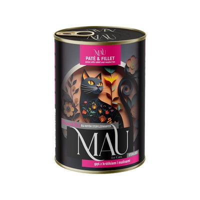Mau Pate And Fillet Sterilised Goose With Rabbit And Raspberries - Comida Húmeda Gatos - 400G — image 1