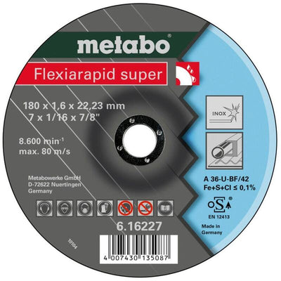 Metabo Flexiarapid Super 180X1,6 X22,23 Inox — image 1