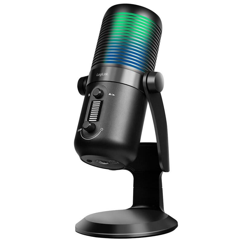 Microphone Cardioide/Omnidirectional Nrc, 192KHZ a 24 Bits, Light Rgb, Streaming, Podcast And Estudio.