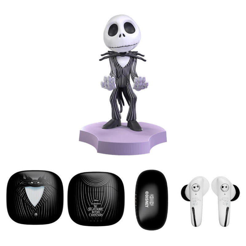 Mini Cable Guy + Auriculares Inalambricos Jack Pesadilla Antes Navidad Disney