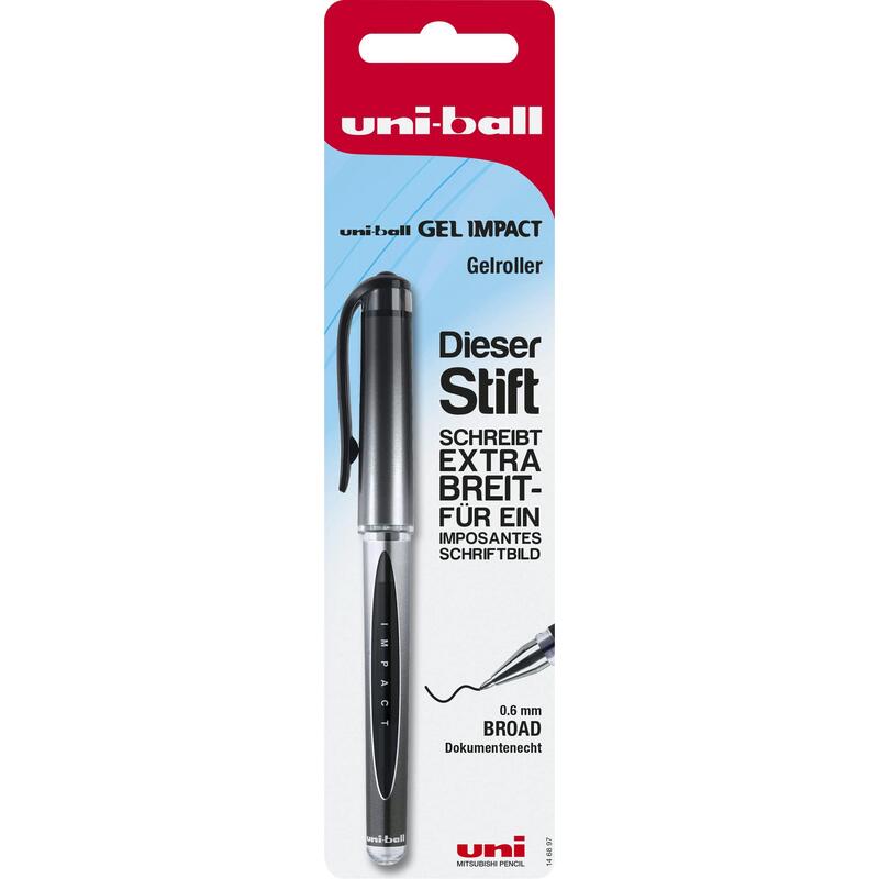 Mitsubishi Pen Gel Uni Ub Gel Impact Black Bk
