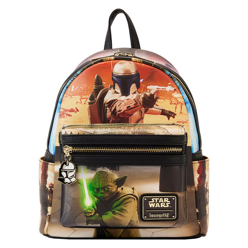 Loungefly Backpack Ataque Clones Episode Ii Star Wars 26CM