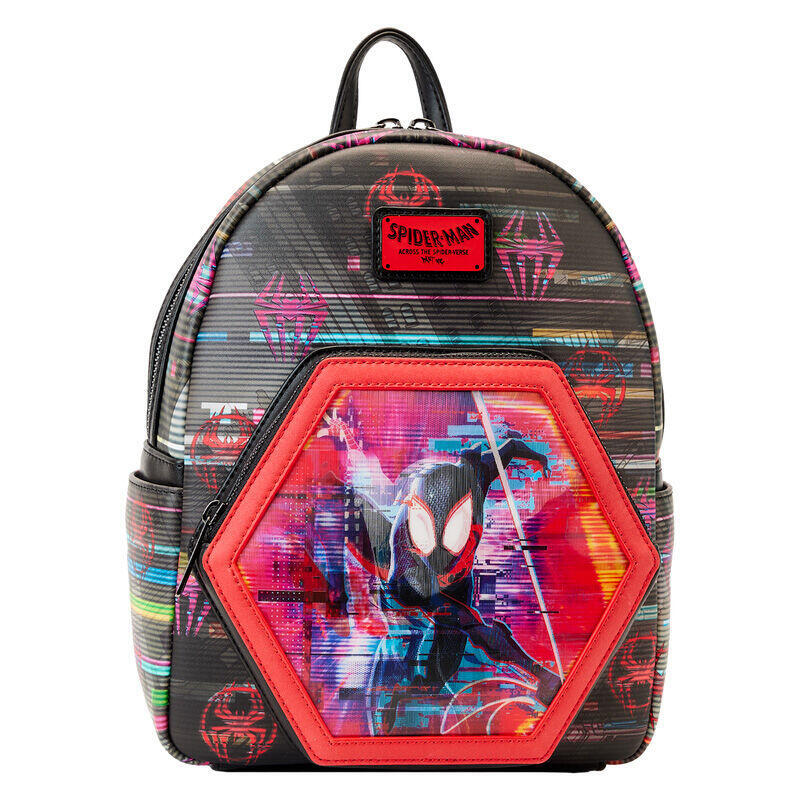 Loungefly Backpack Lenticular Cruzando Multiverso Spiderman Marvel 27CM