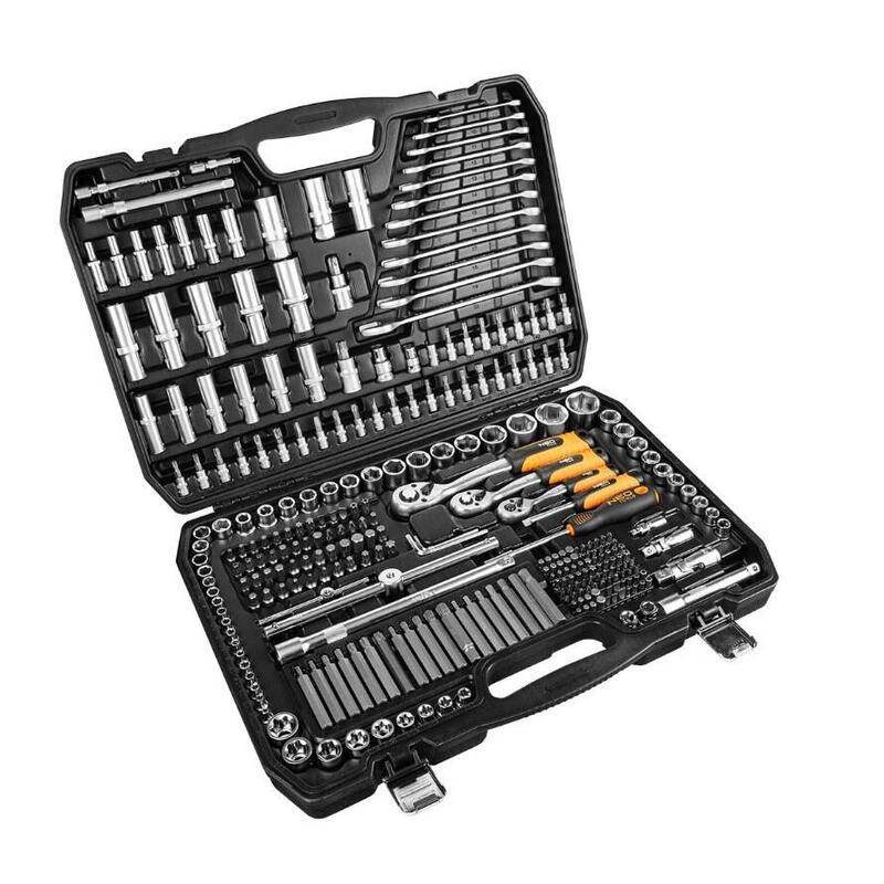 Neo Tools Set de Llaves 300 Piezas 1/2,3/8, 1/4