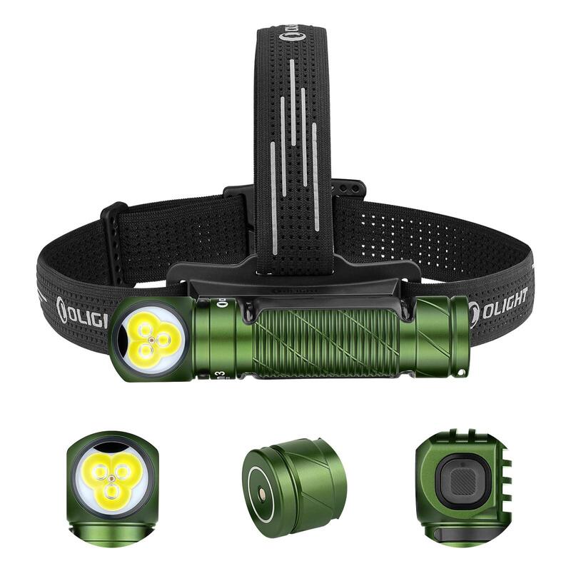 Olight Perun 3 Linterna Front LED Rechargeable Ángulo Recto Combinando White And Red Práctica And Funcional 30
