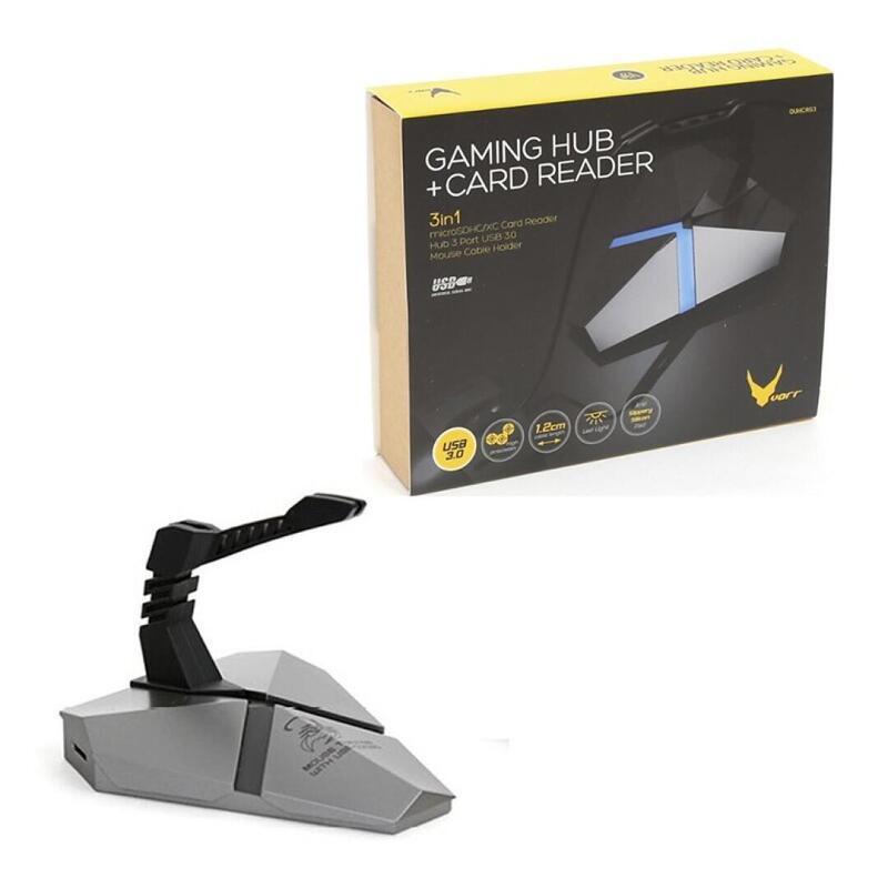 Omega Combo Hub 3 Ports Gaming USB 3.0 + Reader Cards microSD