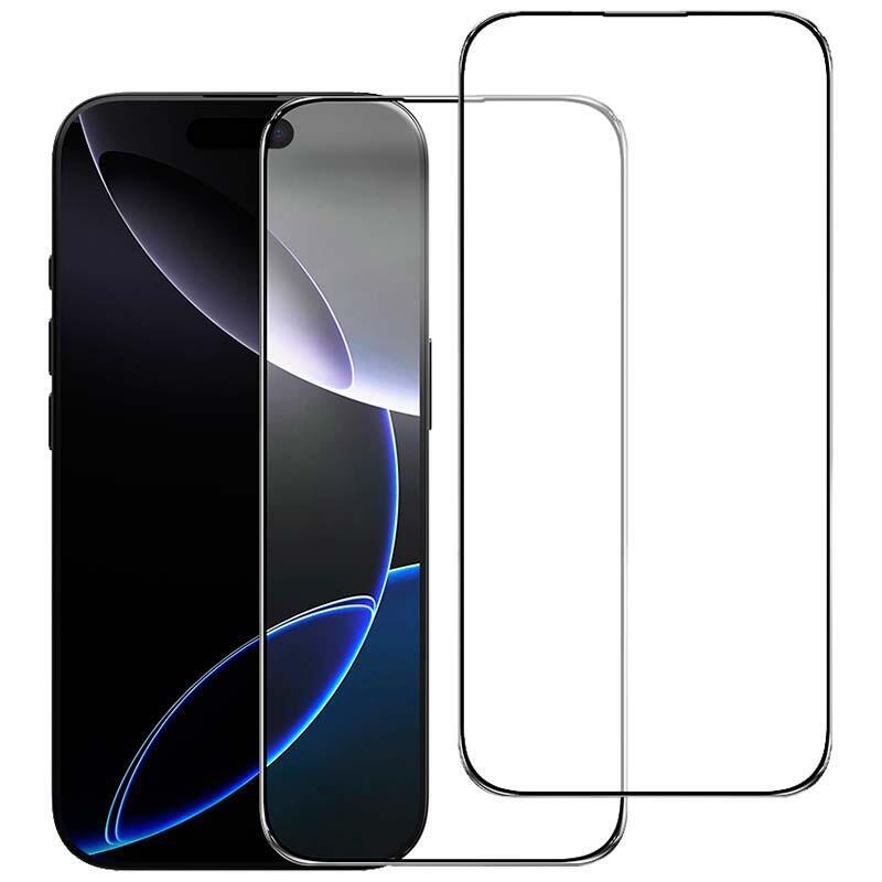 Pack X2 Protector Glass Tempered Iphone 16 Pro 6.3 Full Screen 3D