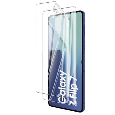 Pack X2 Protector Glass Tempered Samsung Galaxy Z FLIP7 Fe 5G Full Screen 3D — image 1