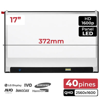 Screen LED Matte 17 Laptop Lg 17Z90R LP170WQ2-SPB1 FHD 40 Pines — image 1