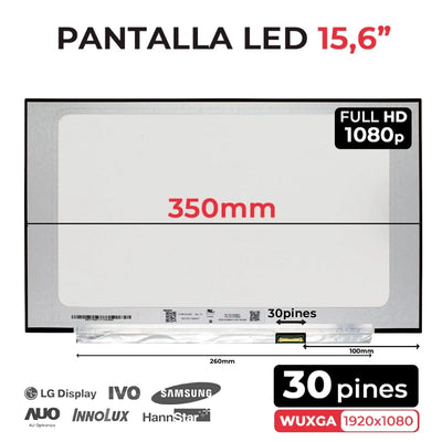 Screen LED Matte 15.6 Laptop Asus LP156WF9 (SP)(M3) N156HGA-EA3 REV.C3 FHD — image 1