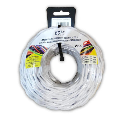 Paralelo Textil Trenzado 2X1,5MM White 25M — image 1