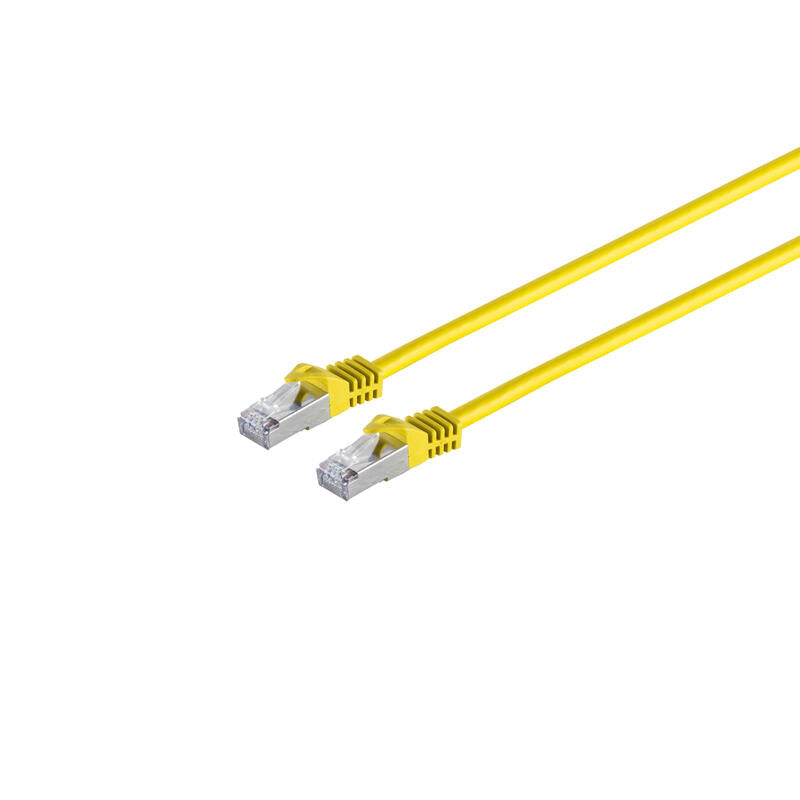 PATCHK.CAT.7/6A S/FTP 3M Yellow RJ45 Halogenfrei (lszh)