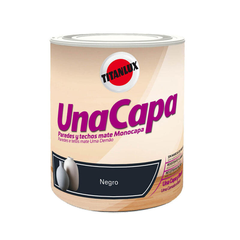 Pintura Plástica Ecológica, Capa, Black 750ML