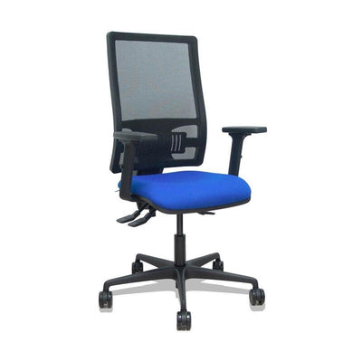 Piqueras And Crespo Chair Bormate Asincro Mesh Black Asiento Bali Blue Arms 2D Wheels 65MM — image 1