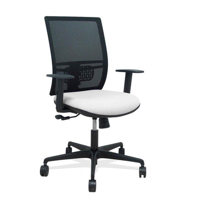 Piqueras And Crespo Chair Yunquera Sincro Mesh Black Bali White Arm Adjustable — image 1