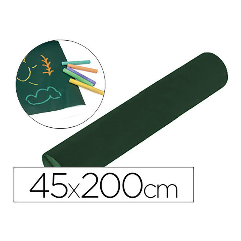 Whiteboard Liderpapel Roll Adhesive 45X200CM Tiza Colours Surtidos