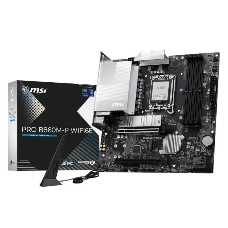 MSI Motherboard Pro B860M-P WIFI6E MATX D5 1851
