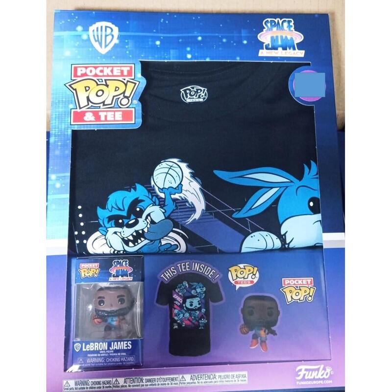 Funko Pop & Tee Space Jam Looney Tunes Lebron James + T-shirt Size S