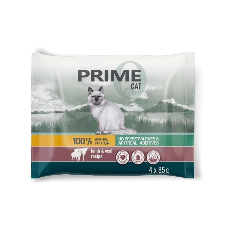 Pupil Prime Rica Cordero With Pavo + Ternera With Conejo Box - Alimento Húmedo Gatos - 4X85G