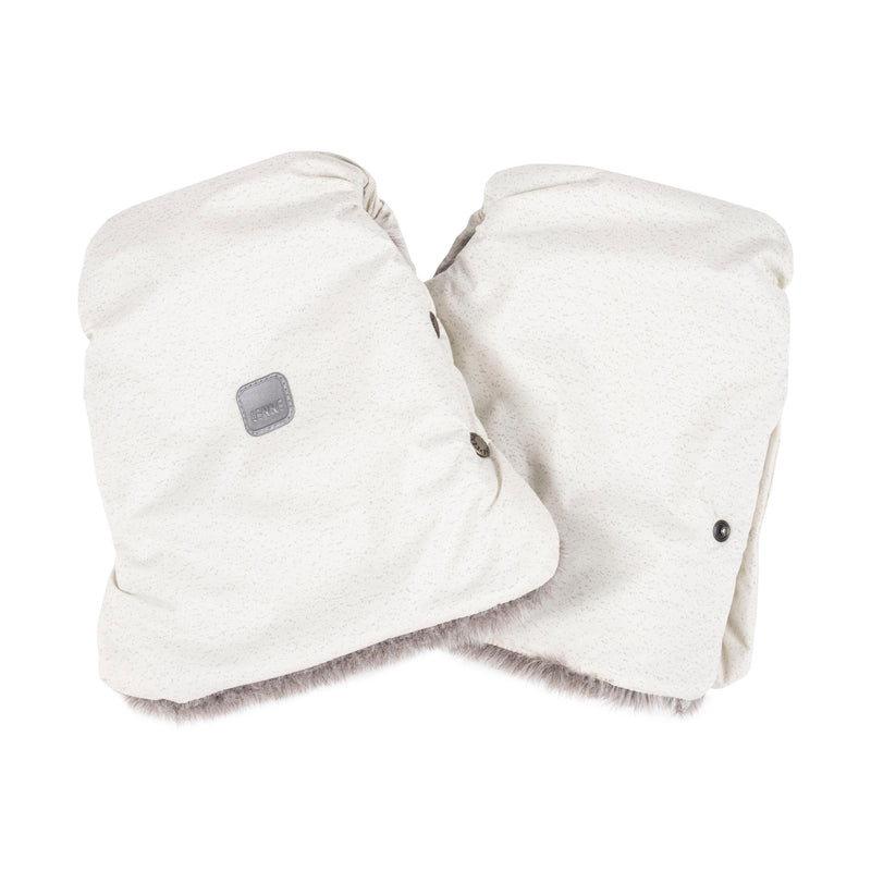 Reflective Stroller Mittens – White