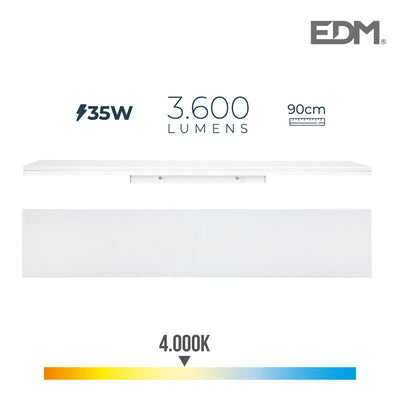 EDM Power Strip LED 35W 4000K Light Dia 3600LM 12X90X4,5CM — image 1